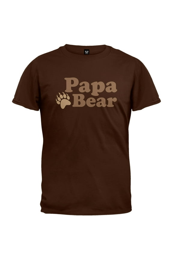 Father's Day - Papa Bear Brown T-Shirt - Small