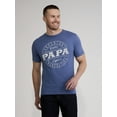 thumbnail image 1 of Men's and Big Men's Father's Day Papa Label Graphic Tee Shirt from Way to Celebrate, Sizes S-3XL, 1 of 5