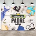 thumbnail image 1 of Father's Day Photography Feliz Día Del Padre Backdrop Happy Father's Day I Iove Dad Decoration Backdrop Best Dad Party Decor Tie Tools Gifts Banner Backdrops for Photography, 1 of 4