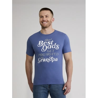 Father's Day Promoted to Grandpa Men's and Big Men's Graphic Tee from Way to Celebrate, Sizes S-3XL