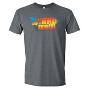 Father's Day Retro Style Shirt, Birthday Present for Father Rad Dad Tee Gray XL