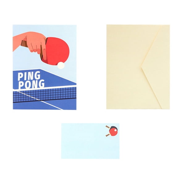 Father's Day Special 3D Table Tennis Themed Popup Card Paper Sculpture Greeting Card For Unique Table Tennis Themed 3D Greeting Card Perfect For Birthday Or Holiday Fathers Day