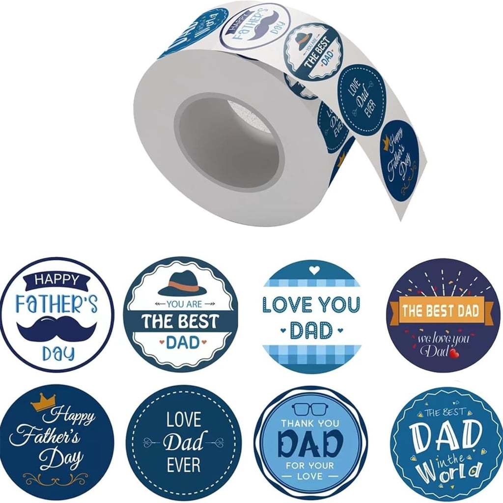 Father's Day Sticker Decorative Sticker Happy Father's Day Sticker ...