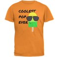 thumbnail image 1 of Father's Day Summer Sun Ice Pop Coolest Pop Ever Mens T Shirt Tangerine 2XL, 1 of 1