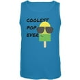 thumbnail image 1 of Father's Day Summer Sun Ice Pop Coolest Pop Ever Mens Tank Top Turquoise SM, 1 of 1