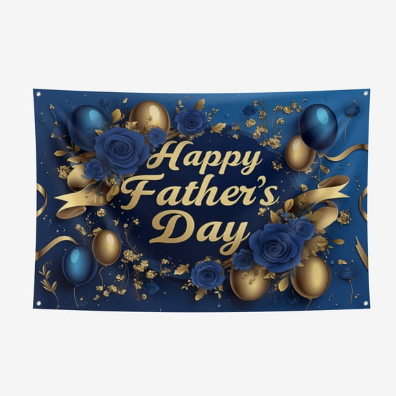 Father's Day Thickened Spring Yarns Background Cloth - Heat Transfer Printing HD non-Fading Indoor And Outdoor Wear-Resistant Decorative Cloth 3.6*5.9FT/110*180CM