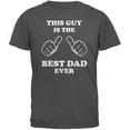 thumbnail image 1 of Father's Day This Guy Best Dad Ever Dark Heather Adult T-Shirt - 4X-Large, 1 of 1