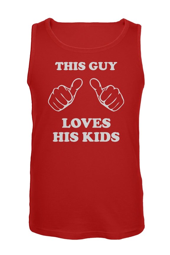 Father's Day - This Guy Loves His Kids Tank Top - X-Large
