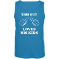 thumbnail image 1 of Father's Day This Guy Loves His Kids Turquoise Adult Tank Top - 2X-Large, 1 of 1