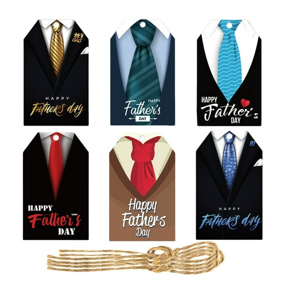 Father's Day Tie Decoration Tag Create A Highlight The Unique Charm Of Father's And Make This Holiday Full Of Warmth And Touching!