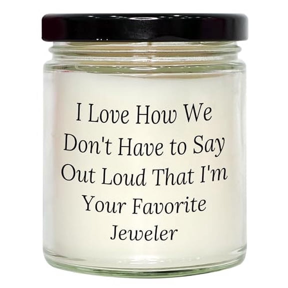 Father's Day Unique Gifts for Jewelers | Funny 9oz Vanilla Soy Candle Gifts from Loved Ones