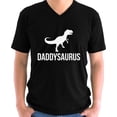 thumbnail image 1 of Father's Day V-neck Shirt for Men Daddysaurus Gift for Daddy Mens S M L XL 2XL Graphic Tee, 1 of 2