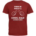 thumbnail image 1 of Father's Day What a Cool Dad Looks Like Cardinal Red Adult T-Shirt, 1 of 1