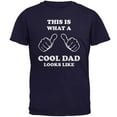 thumbnail image 1 of Father's Day What a Cool Dad Looks Like Navy Adult T-Shirt, 1 of 1