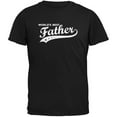 thumbnail image 1 of Father's Day - World's Best Father Black Adult T-Shirt - X-Large, 1 of 1