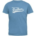 thumbnail image 1 of Father's Day - World's Best Father Carolina Blue Adult T-Shirt - Medium, 1 of 1