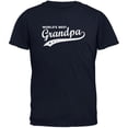 thumbnail image 1 of Father's Day - World's Best Grandpa Black Adult T-Shirt - 2X-Large, 1 of 1