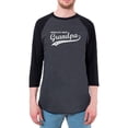 thumbnail image 1 of Father's Day World's Best Grandpa Mens Raglan T Shirt Heather Black-Black X-LG, 1 of 1