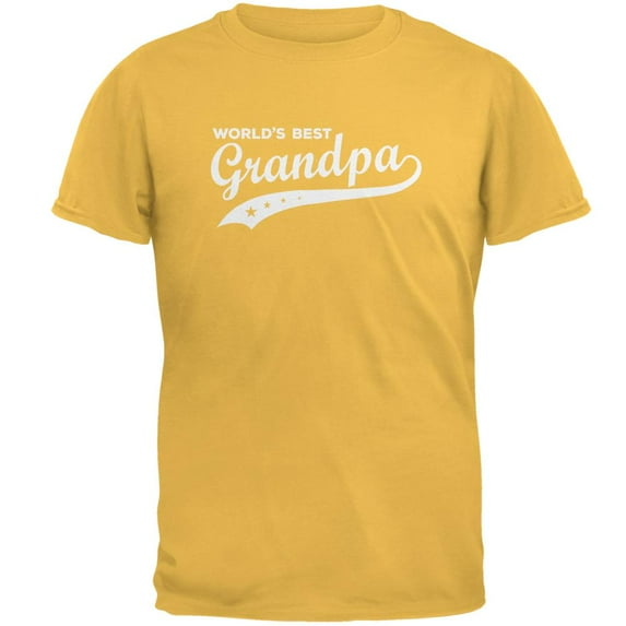 Father's Day World's Best Grandpa Mens T Shirt Honey X-LG