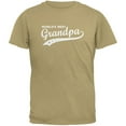 thumbnail image 1 of Father's Day - World's Best Grandpa Tan Adult T-Shirt, 1 of 1