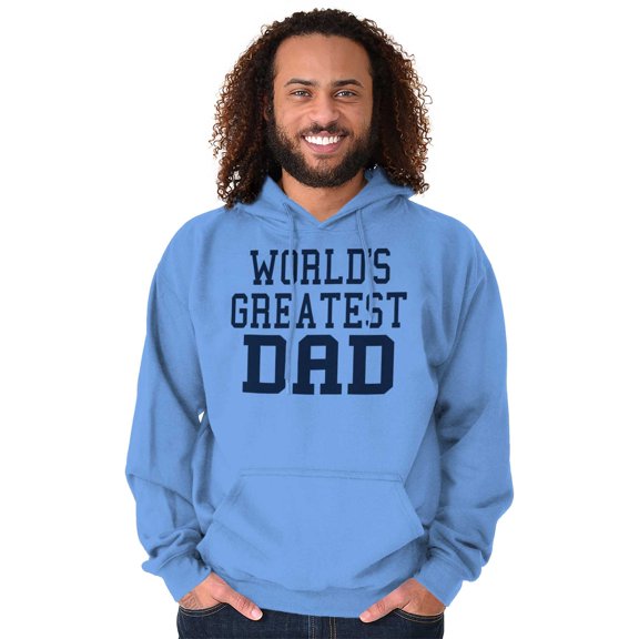 Father's Day World's Greatest Dad Hoodie Hooded Sweatshirt Men Brisco Brands L