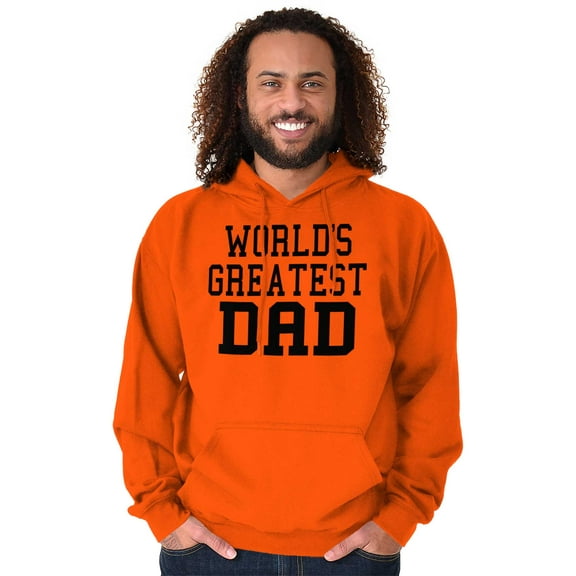 Father's Day World's Greatest Dad Hoodie Hooded Sweatshirt Men Brisco Brands M