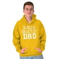 thumbnail image 1 of Father's Day World's Greatest Dad Hoodie Hooded Sweatshirt Men Brisco Brands S, 1 of 6