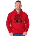 thumbnail image 1 of Father's Day World's Greatest Dad Hoodie Hooded Sweatshirt Men Brisco Brands S, 1 of 6