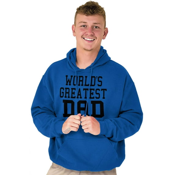 Father's Day World's Greatest Dad Hoodie Hooded Sweatshirt Men Brisco Brands S