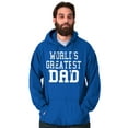thumbnail image 1 of Father's Day World's Greatest Dad Hoodie Hooded Sweatshirt Men Brisco Brands X, 1 of 6