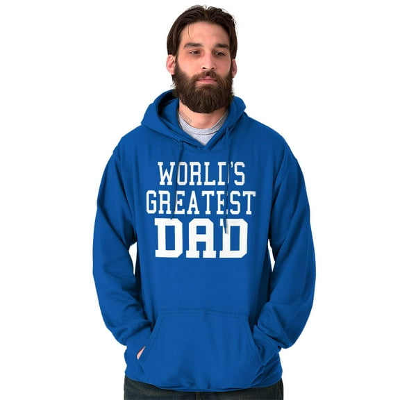Father's Day World's Greatest Dad Hoodie Hooded Sweatshirt Men Brisco Brands X