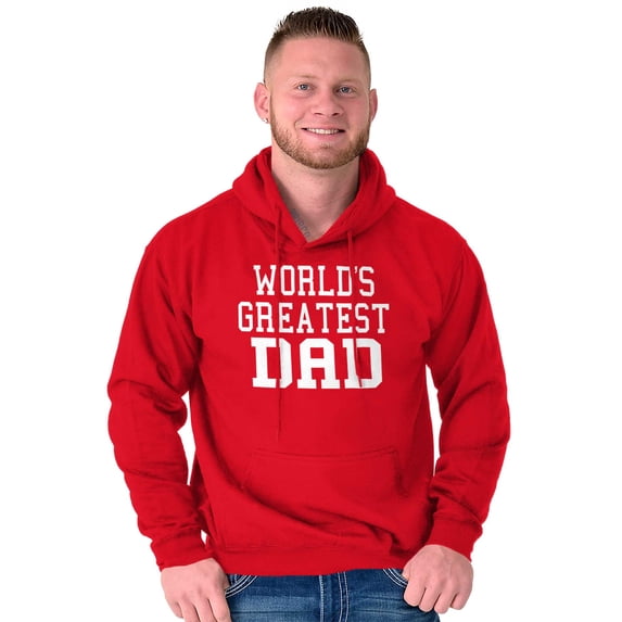 Father's Day World's Greatest Dad Hoodie Hooded Sweatshirt Men Brisco Brands X