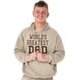 thumbnail image 1 of Father's Day World's Greatest Dad Hoodie Hooded Sweatshirt Men Brisco Brands X, 1 of 6
