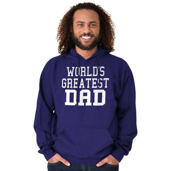 Father's Day World's Greatest Dad Men's Big & Tall Graphic Hoodie Brisco Brands 4X