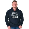 thumbnail image 1 of Father's Day World's Greatest Dad Men's Big & Tall Graphic Hoodie Brisco Brands 4X, 1 of 5