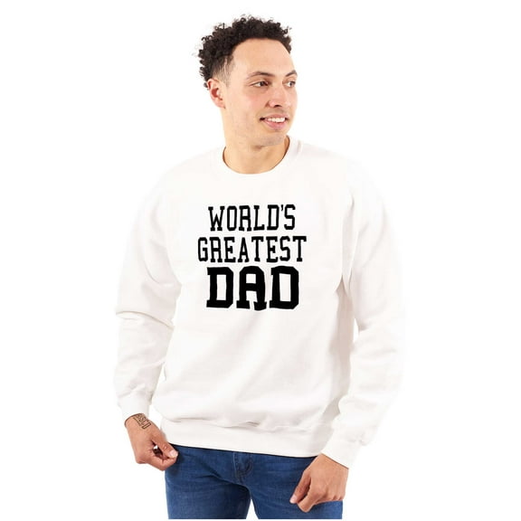 Father's Day World's Greatest Dad Men's Big & Tall Crewneck Sweatshirt Brisco Brands 2X