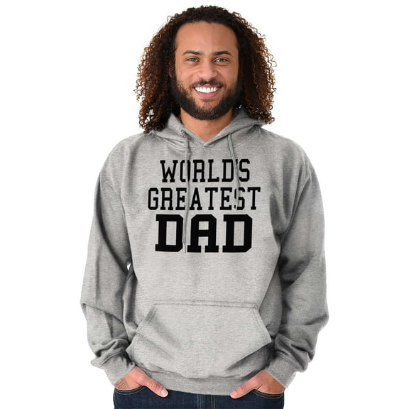 Father's Day World's Greatest Dad Men's Big & Tall Graphic Hoodie Brisco Brands 3X