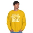 thumbnail image 1 of Father's Day World's Greatest Dad Men's Crewneck Sweatshirt Brisco Brands 2X, 1 of 6