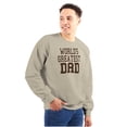 thumbnail image 1 of Father's Day World's Greatest Dad Men's Crewneck Sweatshirt Brisco Brands 5X, 1 of 6