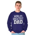 thumbnail image 1 of Father's Day World's Greatest Dad Men's Crewneck Sweatshirt Brisco Brands M, 1 of 6