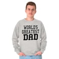 thumbnail image 1 of Father's Day World's Greatest Dad Men's Crewneck Sweatshirt Brisco Brands S, 1 of 1