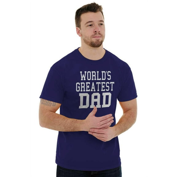 Father's Day World's Greatest Dad Men's Graphic T Shirt Tees Brisco Brands L