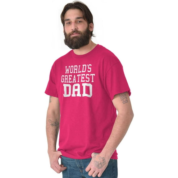 Father's Day World's Greatest Dad Men's Graphic T Shirt Tees Brisco Brands M