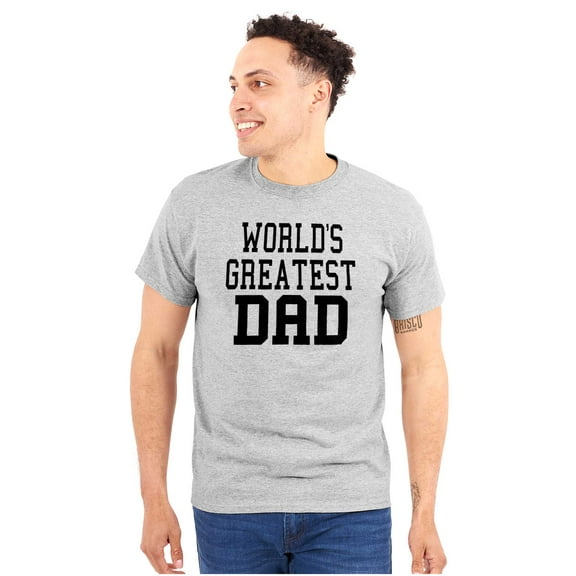 Father's Day World's Greatest Dad Men's Graphic T Shirt Tees Brisco Brands S