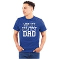 thumbnail image 1 of Father's Day World's Greatest Dad Men's Graphic T Shirt Tees Brisco Brands X, 1 of 6