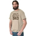 thumbnail image 1 of Father's Day World's Greatest Dad Men's Graphic T Shirt Tees Brisco Brands X, 1 of 6