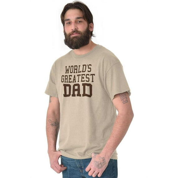 Father's Day World's Greatest Dad Men's Graphic T Shirt Tees Brisco Brands X