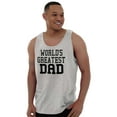 thumbnail image 1 of Father's Day World's Greatest Dad Mens Big & Tall Graphic Tank Top Brisco Brands 3X, 1 of 5