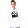 thumbnail image 1 of Father's Day World's Greatest Dad Zip Hoodie Sweatshirt Men Brisco Brands M, 1 of 6