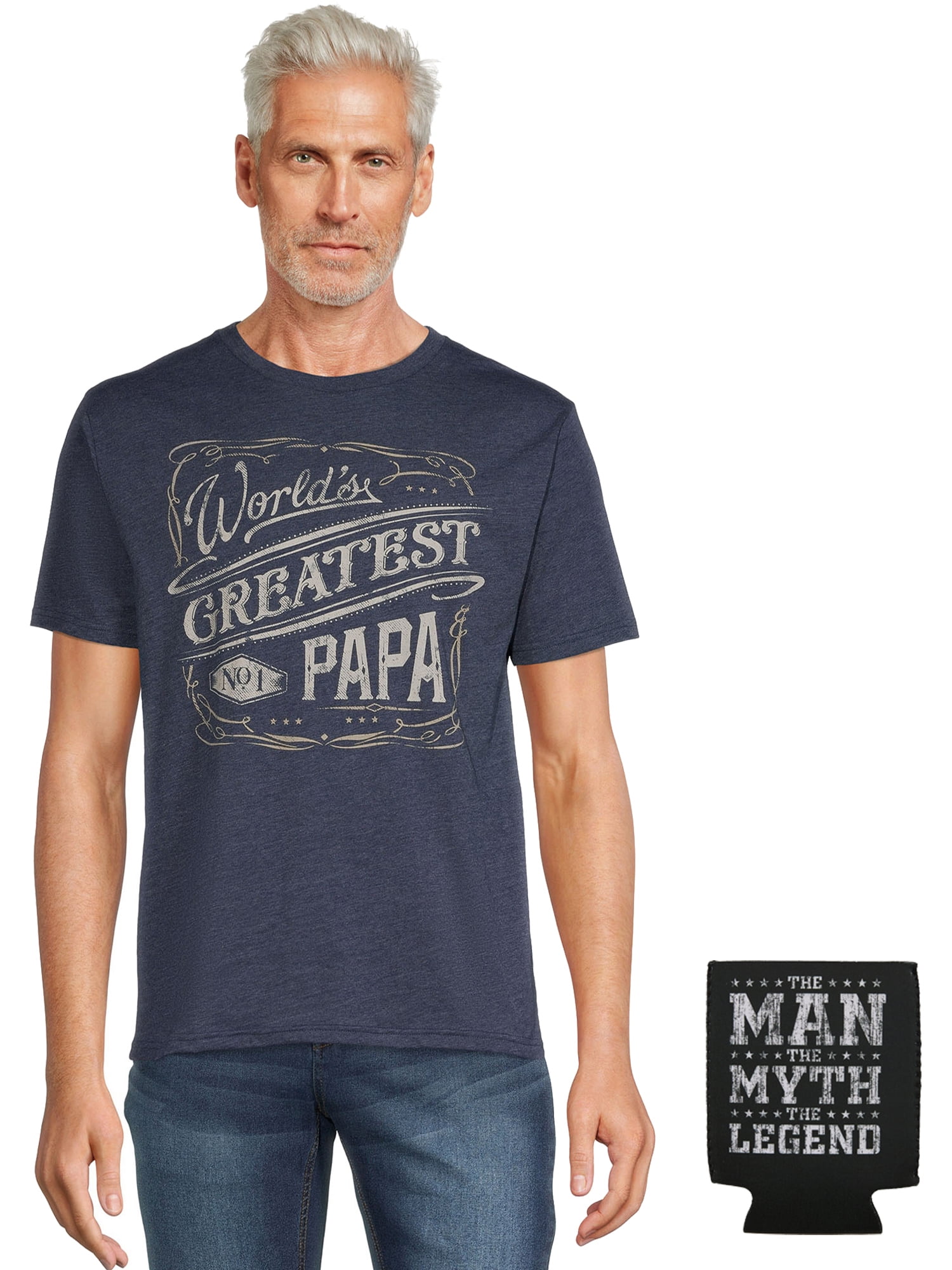 Superhero Papa Graphic Tee Shirt, S-5XL